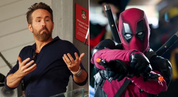Side by side photo of Ryan Reynolds and Deadpool