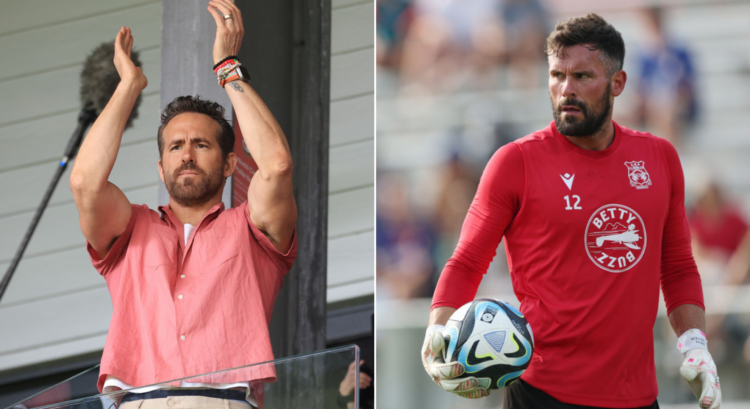 Side by side photo of Ryan Reynolds and Ben Foster