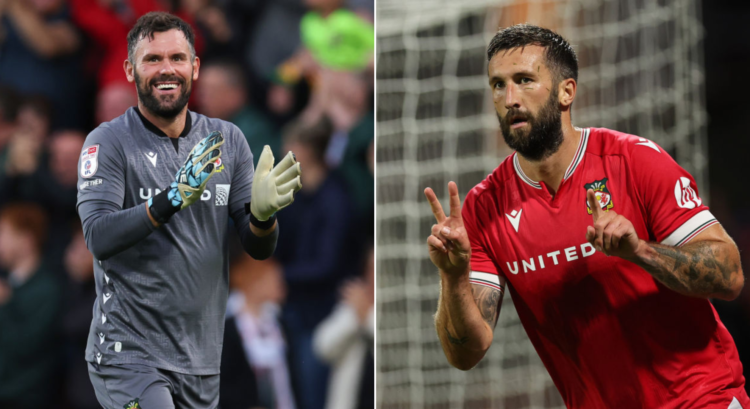 Side by side photo of Wrexham's Ben Foster and Ollie Palmer