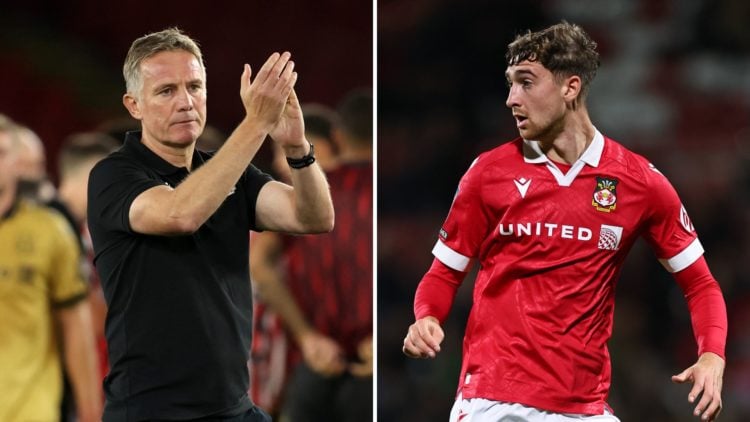 Split image of Phil Parkinson and Lewis Brunt.