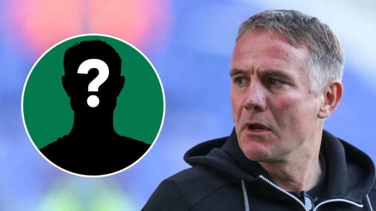 Phil Parkinson. Inset, mystery player.