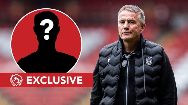 Manager Phil Parkinson of Wrexham AFC during the Sky Bet League One match. Inset, mystery player.