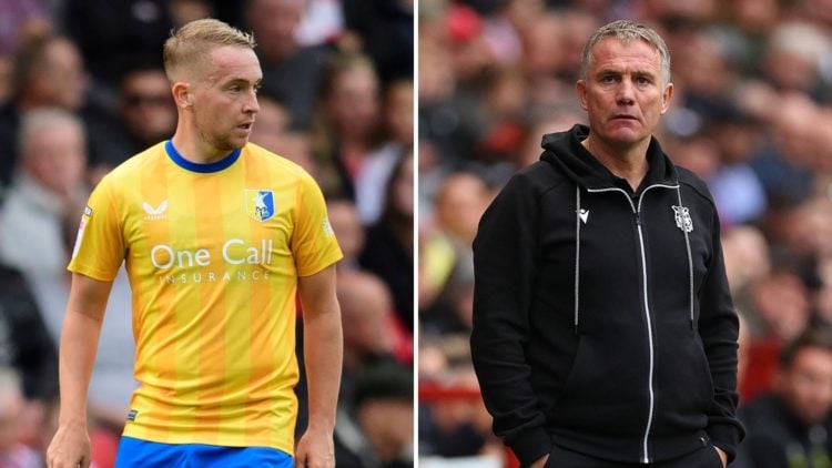 Split image of Phil Parkinson and Louis Reed.