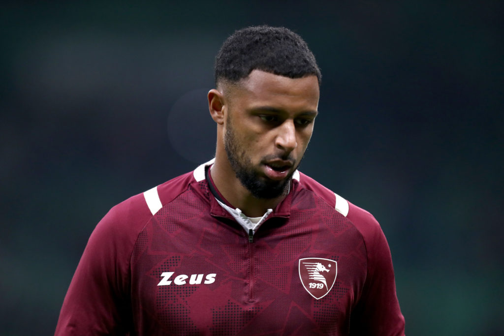 Lys Mousset of US Salernitana during warm up before the