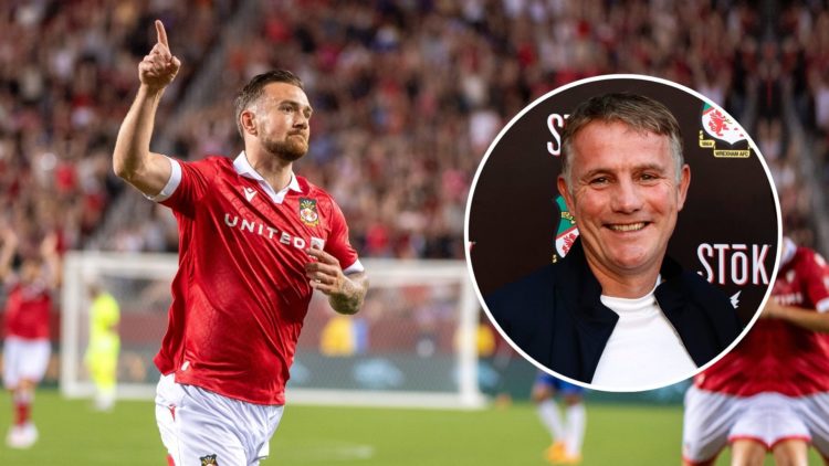Jack Marriott with an inset of Phil Parkinson looking happy