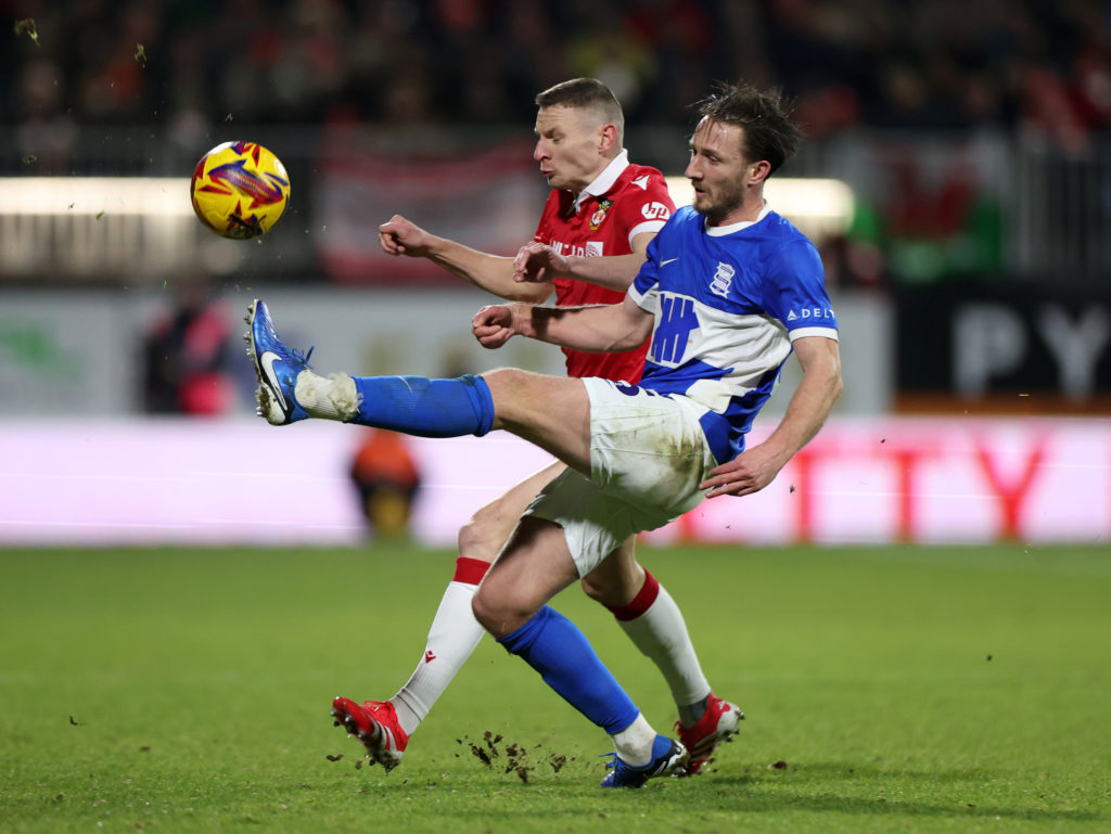 Wrexham and Birmingham City against each other
