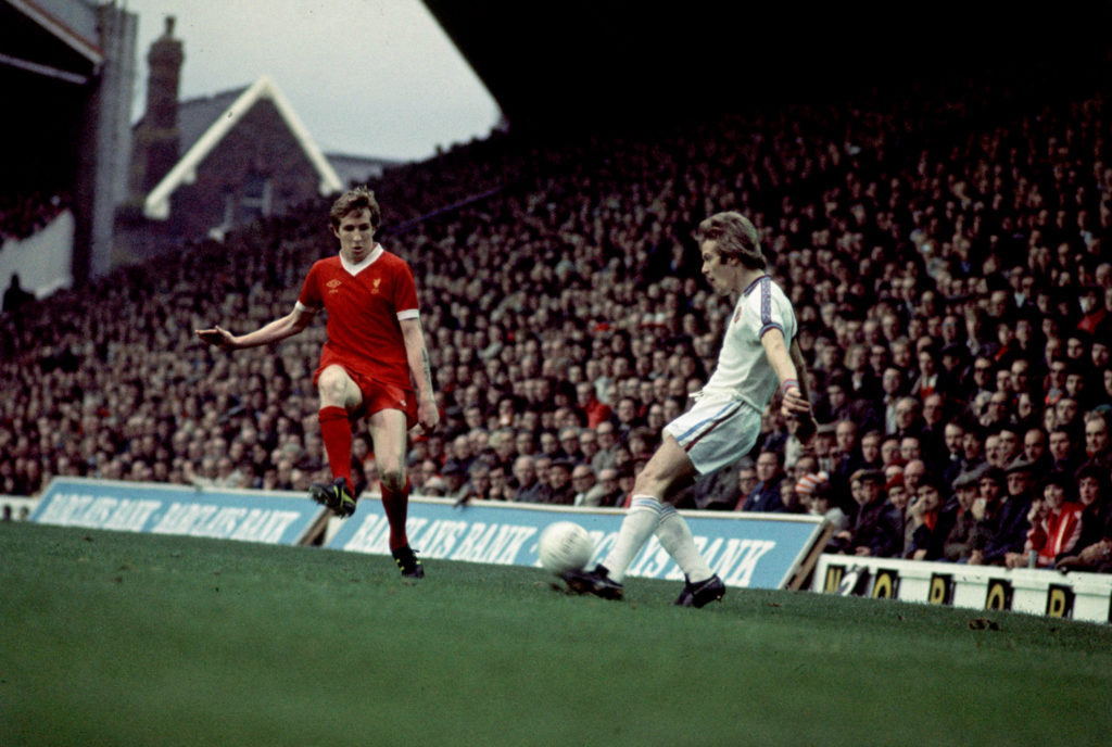 Joey Jones for Liverpool v Aston Villa 1977