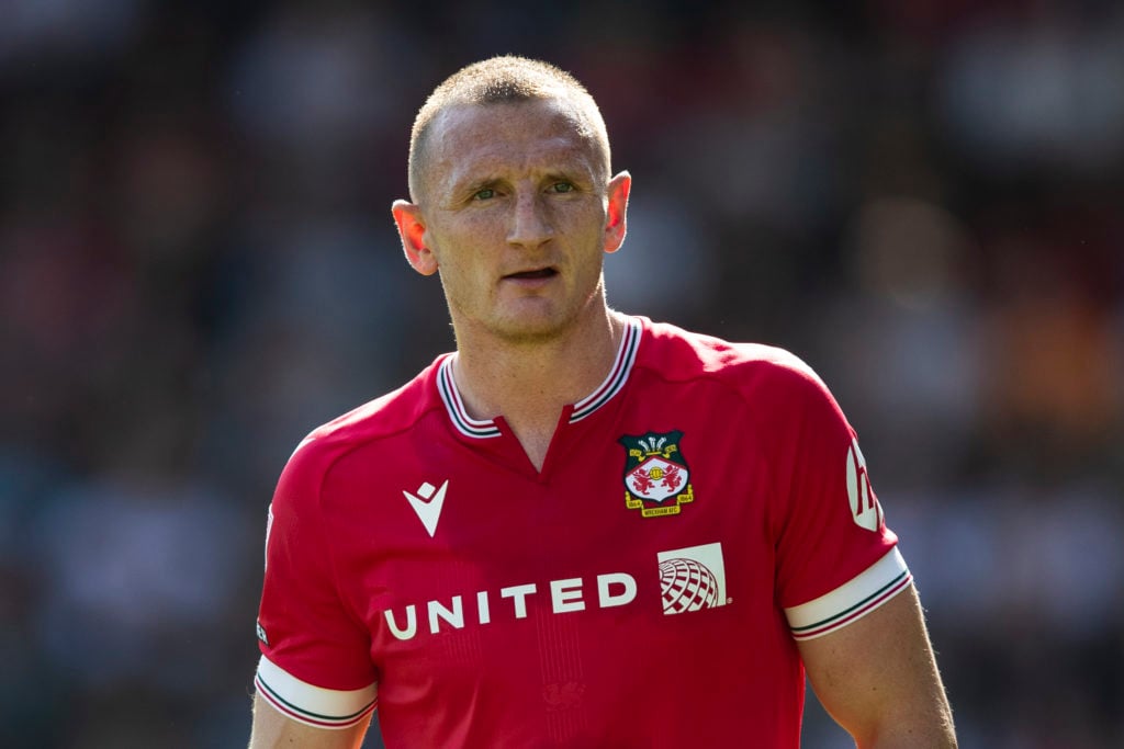 Will Boyle in action during Wrexham v Doncaster Rovers in the Sky Bet League Two clash.
