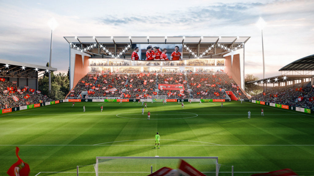 Wrexham AFC's Proposed Kop Stand Development at the STōK Cae Ras Stadium