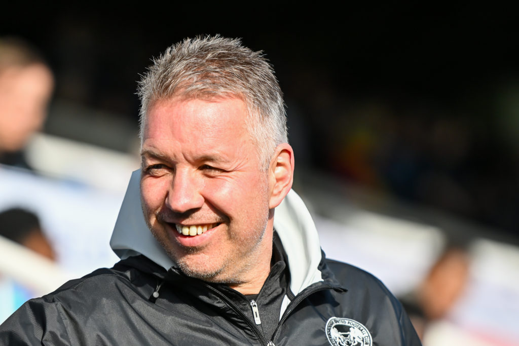 Peterborough United boss Darren Ferguson looks on against Wycombe Wanderers
