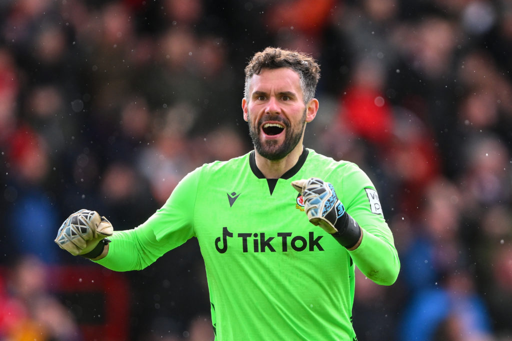 Ben Foster during Wrexham v Notts County - Vanarama National League