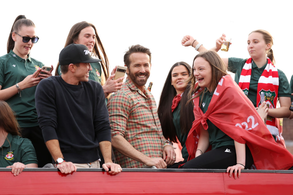 Wrexham FC Celebrate Promotion To League Football With Bus Parade