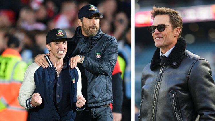 Split image US actor and Wrexham owner Rob McElhenney (L) and US actor and Wrexham owner Ryan Reynolds (R), and Birmingham City minority shareholde...