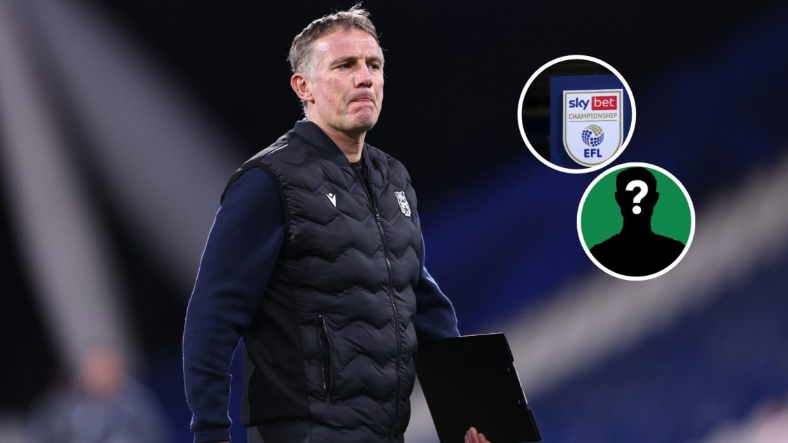 Image of: Phil Parkinson manager / head coach of Wrexham ahead of the Sky Bet League One match between Huddersfield Town AFC and Wrexham AFC, Inset...