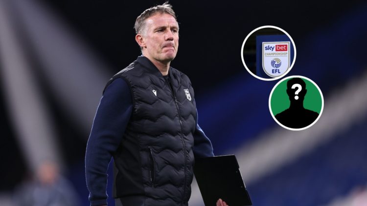 Image of: Phil Parkinson manager / head coach of Wrexham ahead of the Sky Bet League One match between Huddersfield Town AFC and Wrexham AFC, Inset...