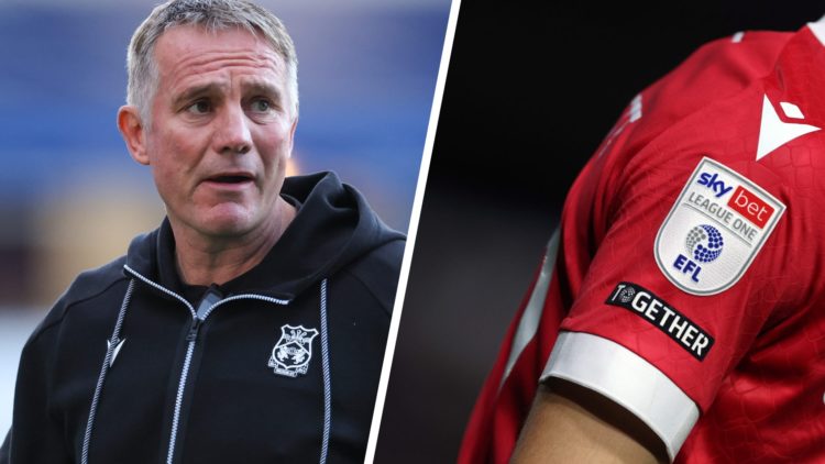 Phil Parkinson manager / head coach of Wrexham ahead of the Sky Bet League One match between Birmingham City FC and Wrexham. Detailed view of the L...