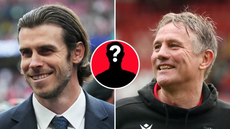 Split Image of Gareth Bale smile prior to the UEFA Champions League 2023/24 final match between Borussia Dortmund v Real Madrid, Phil Parkinson, Ma...