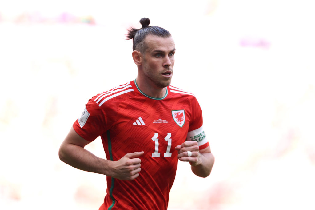 Gareth Bale in action for Wales against Iran