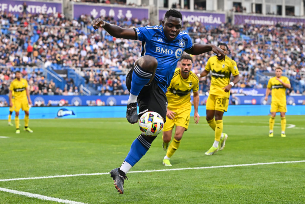 CF Montreal forward Sunusi Ibrahim in action against Columbus Crew.