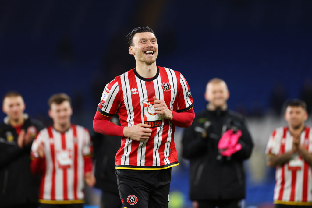 Kieffer Moore during Cardiff City FC v Sheffield United FC - Sky Bet Championship
