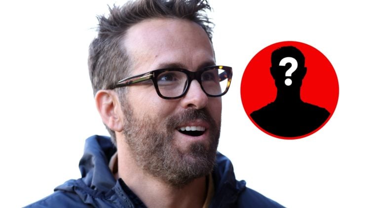 Wrexham co-owner Ryan Reynolds looks on.