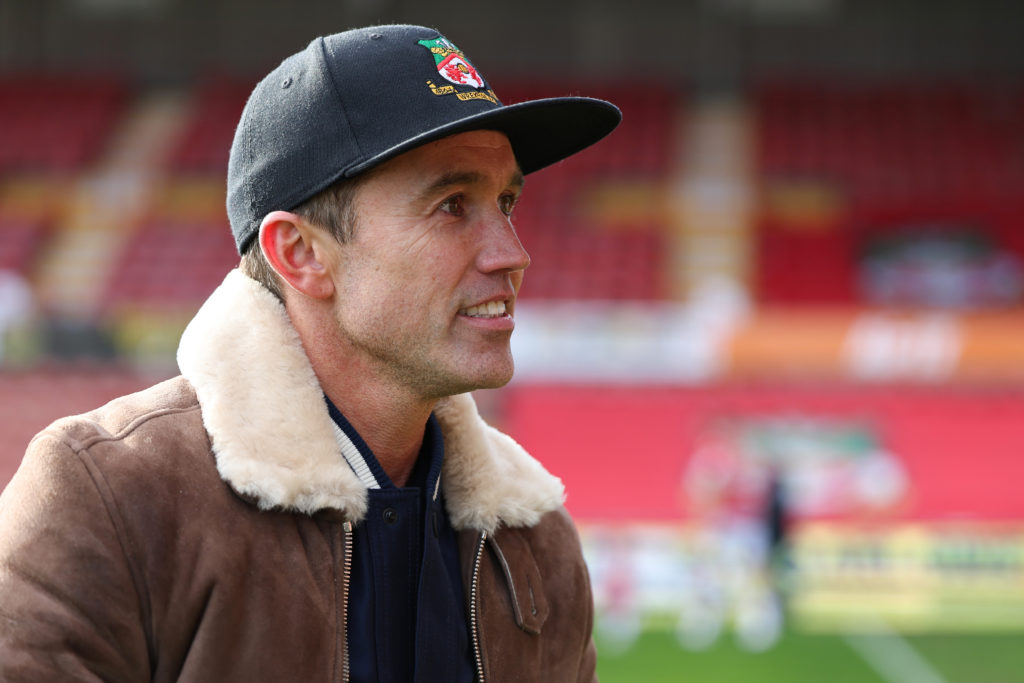 Rob McElhenney during Wrexham v Notts County - Vanarama National League