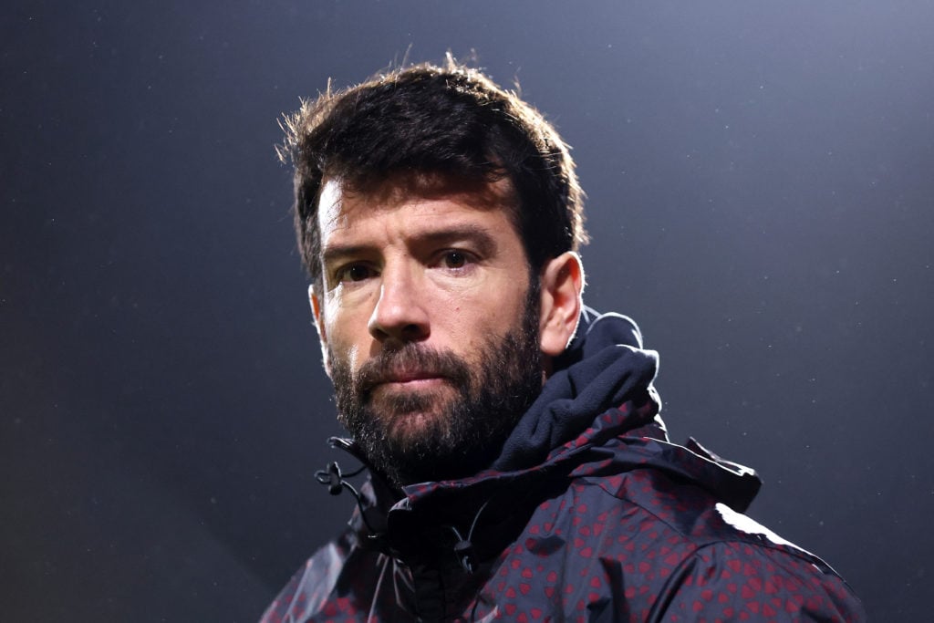 Former Man City U21s coach Brian Barry-Murphy during an EFL Trophy game.