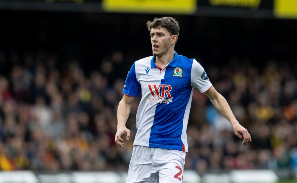 Owen Beck in action for Blackburn Rovers against Watford.