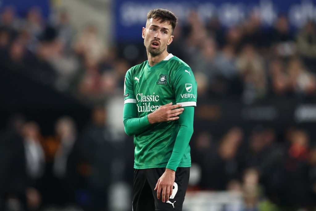 Ryan Hardie during Swansea City AFC v Plymouth Argyle FC - Sky Bet Championship