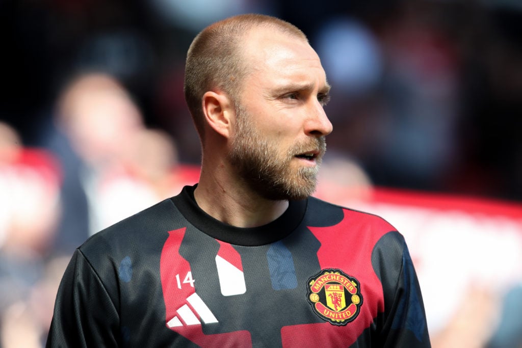 Christian Eriksen prior to Manchester United v Wolverhampton Wanderers - Premier League