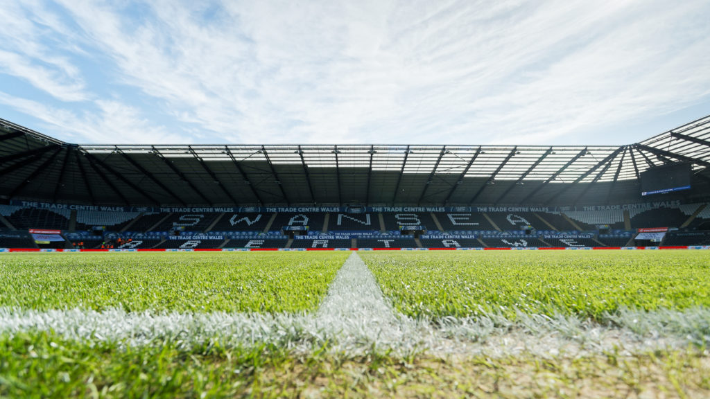 A general view of the swansea.com Stadium before Swansea City AFC v Oxford United FC in the Sky Bet Championship clash.