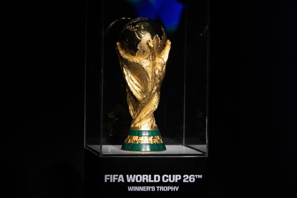 Unveiling of World Cup countdown clock in Mexico City.