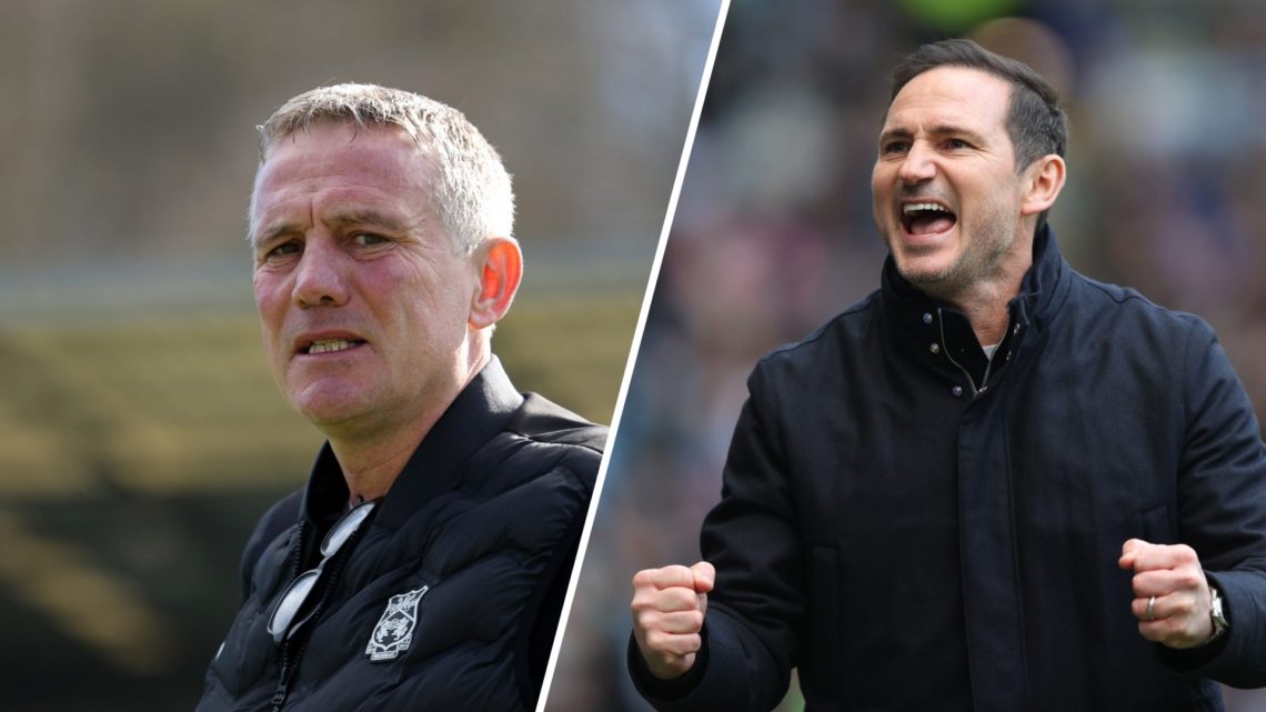 A split image of Wrexham manager Phil Parkinson (L) and Coventry City manager Frank Lampard (R)