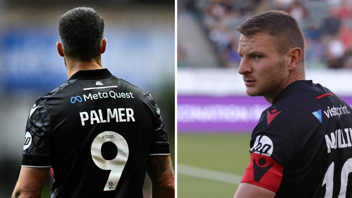 Ollie Palmer during Charlton Athletic FC v Wrexham AFC - Sky Bet League One. Paul Mullin during Wrexham v Los Angeles Galaxy II - Pre-Season Friendly