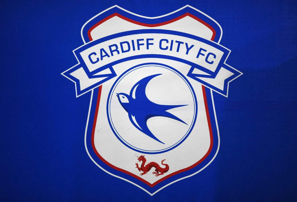 Detailed view of a Cardiff City badge