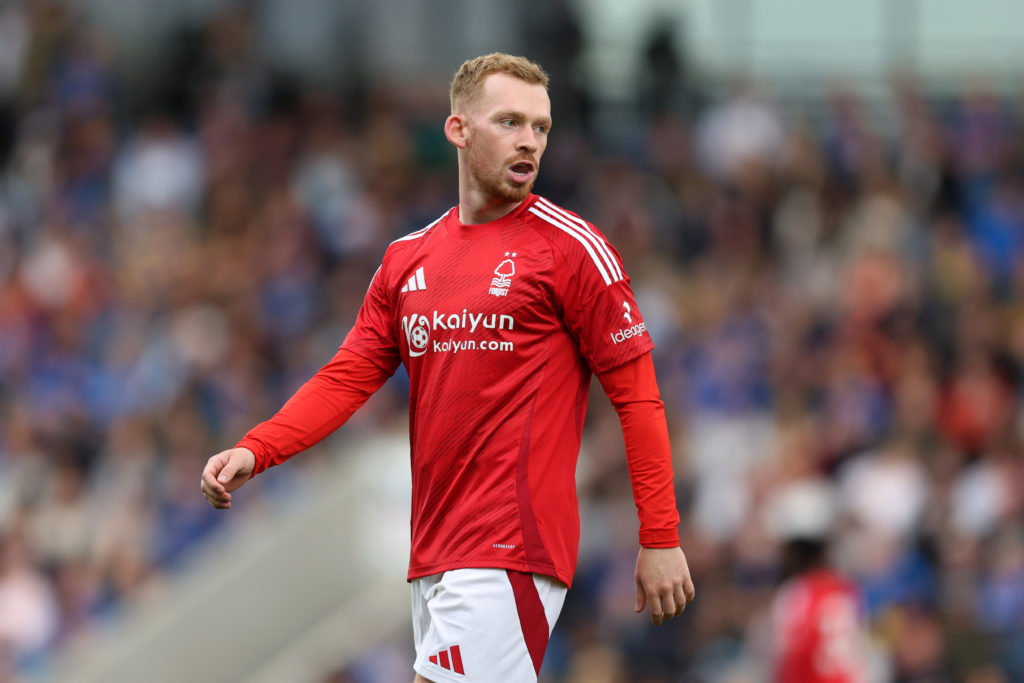 Nottingham Forest's Lewis O'Brien during a pre-season friendly against Chesterfield.