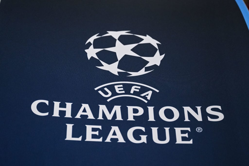 The official logo of the UEFA Champions League.