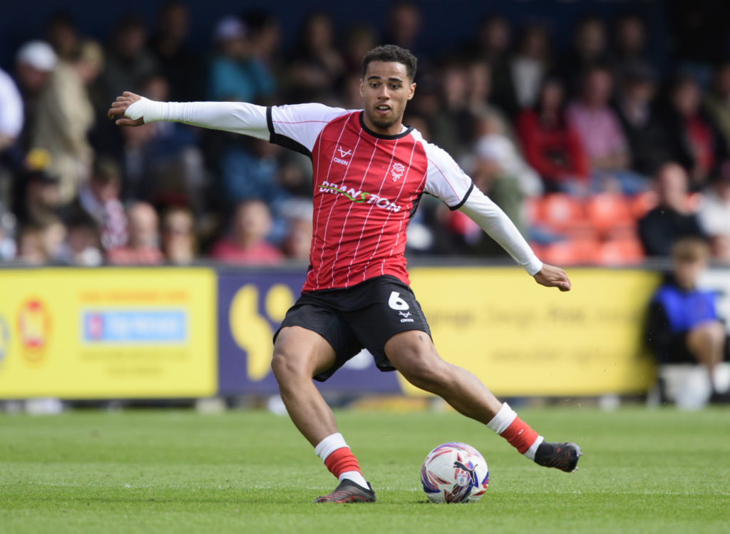Lincoln City midfielder Ethan Erhahon.