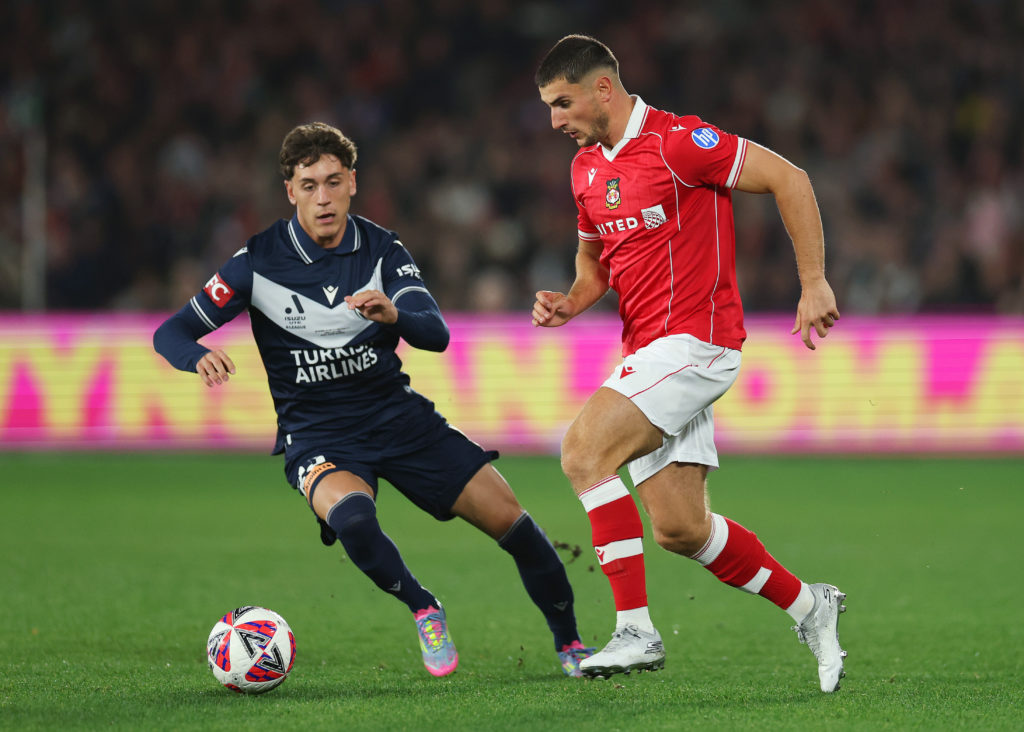 Ryan Longman of Wrexham AFC runs