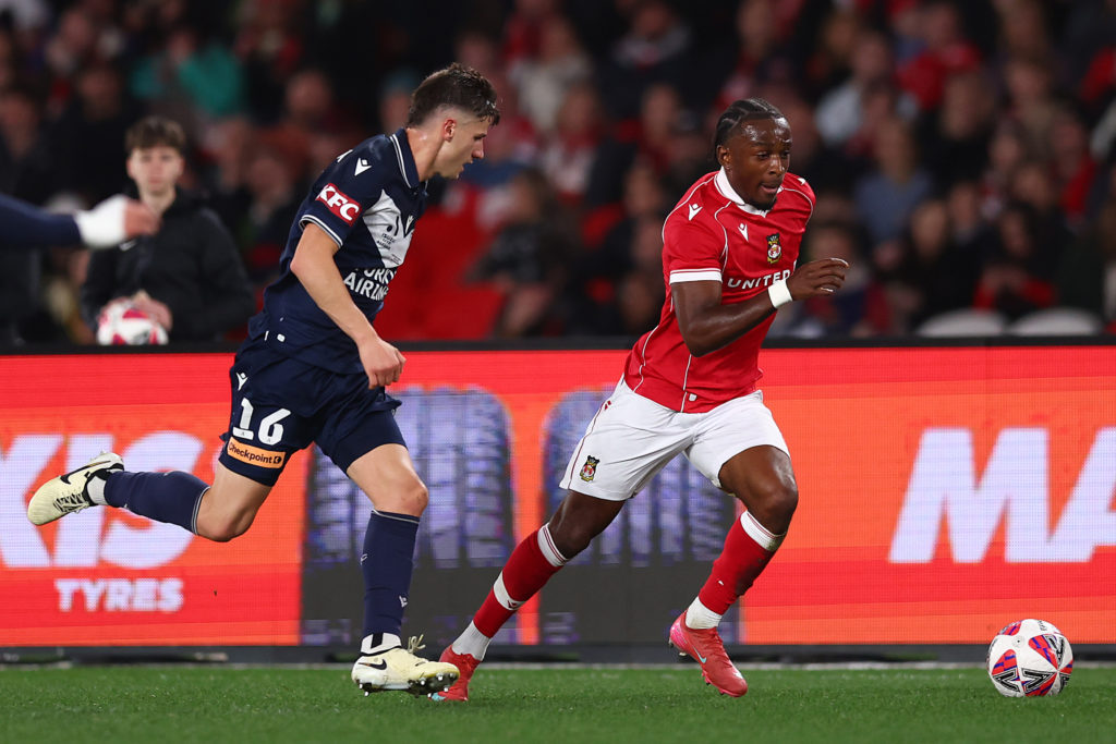 Sebastian Revan in action during Melbourne Victory v Wrexham AFC in the pre-season friendly clash.