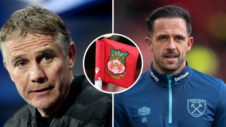 Phil Parkinson, manager of Wrexham AFC. Danny Ings prior to Sheffield United v West Ham United - Premier League. A detailed view of a Wrexham corne...