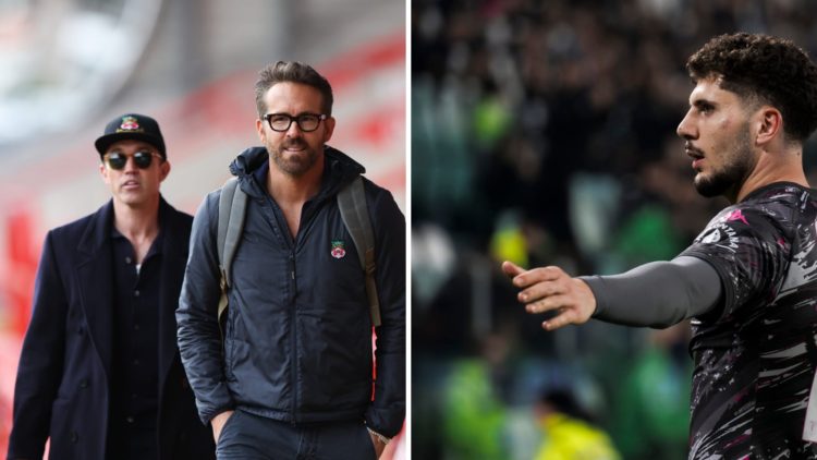 Rob McElhenney and Ryan Reynolds prior to Wrexham v Boreham Wood - Vanarama National League. Liberato Cacace during the Coppa Italia quarter-final ...