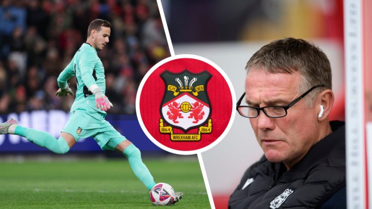 Wrexham goalkeeper Danny Ward takes a goal kick during a pre-season friendly vs Sydney FC. Phil Parkinson, manager of Wrexham. The official club ba...