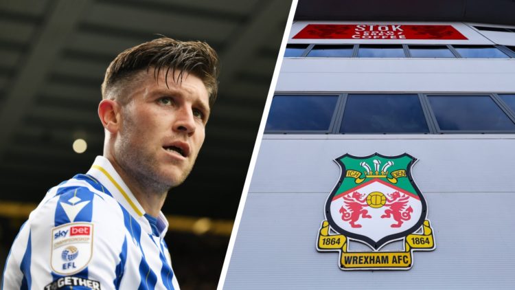 Josh Windass during Sheffield Wednesday v Stoke City - Sky Bet Championship. An exterior view of the Racecourse Ground during Wrexham v Wolverhampt...