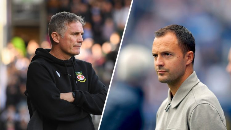 A split image of Wrexham boss Phil Parkinson (L) and Birmingham City manager Chris Davies (R)