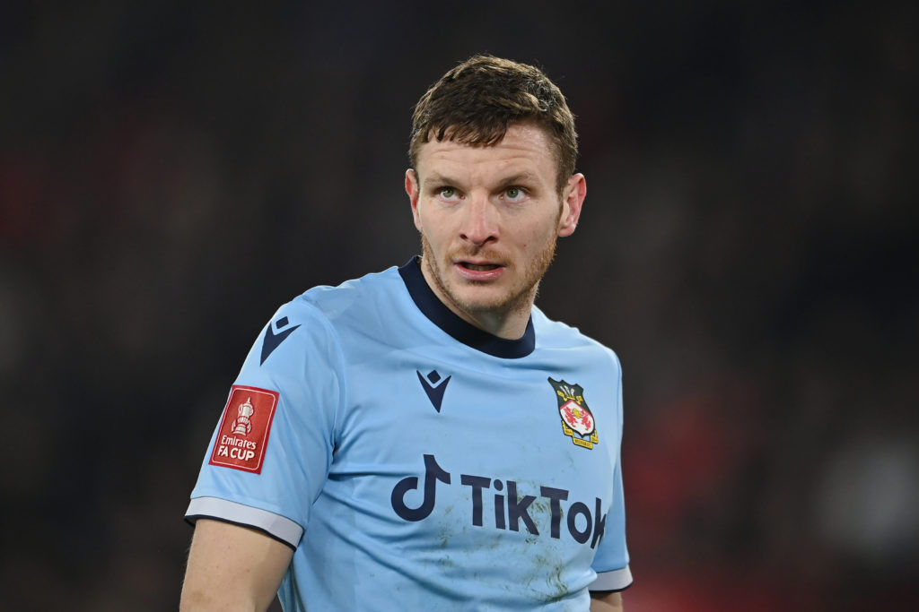 Paul Mullin during Sheffield United v Wrexham: Emirates FA Cup Fourth Round Replay