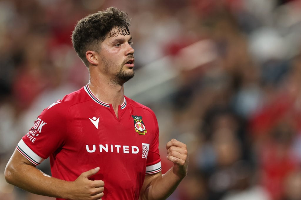 Jordan Davies of Wrexham during the pre-season friendly match between Manchester United and Wrexham