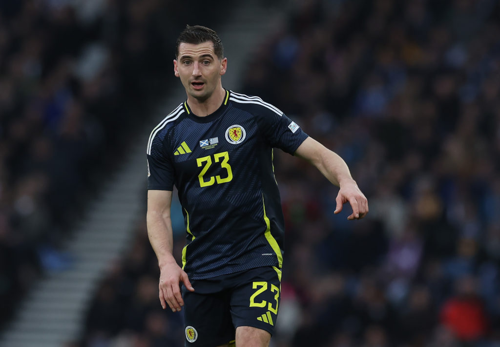 Scotland midfielder Kenny McLean in action against Greece.