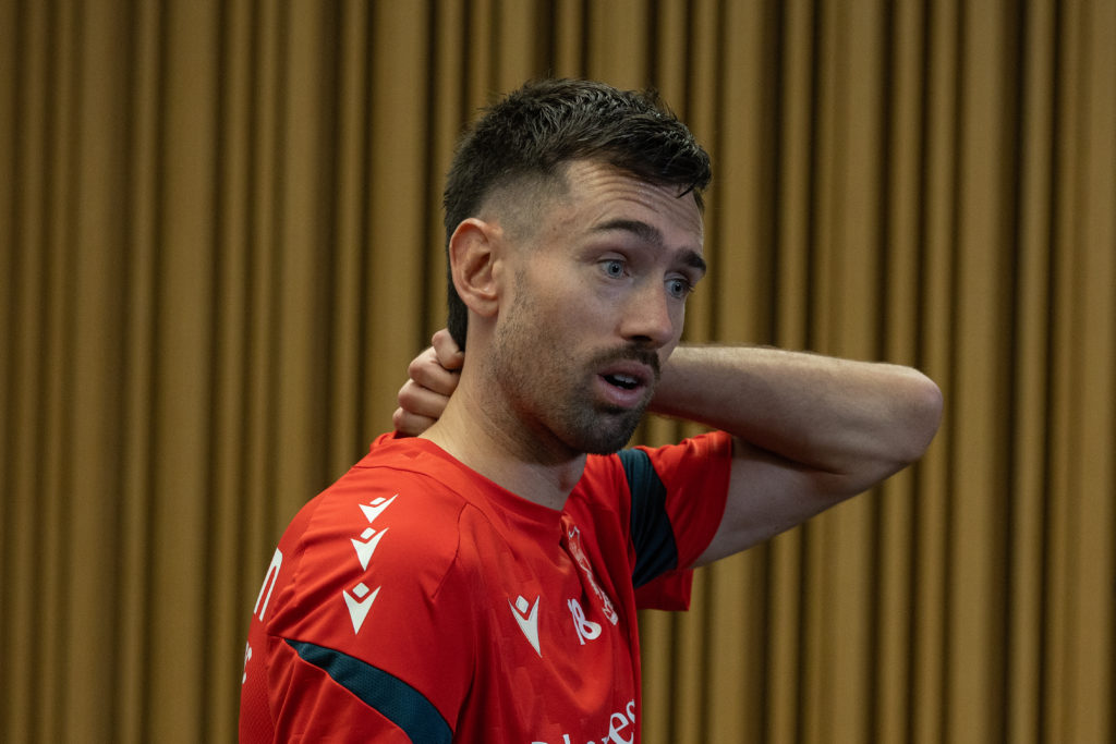 Ryan Hardie during a Wrexham AFC Training Session