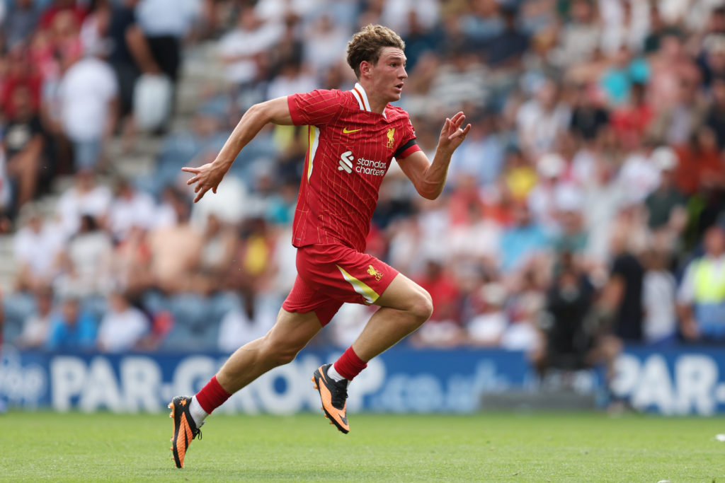 Lewis Koumas during Preston North End v Liverpool - Pre-Season Friendly